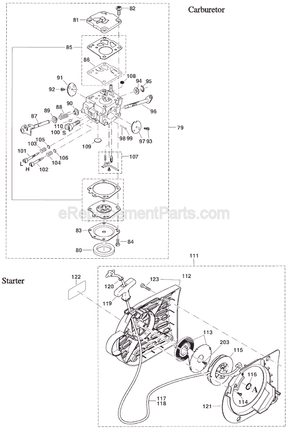 Page C Diagram and Parts List for DPC7311  Makita Concrete Saw