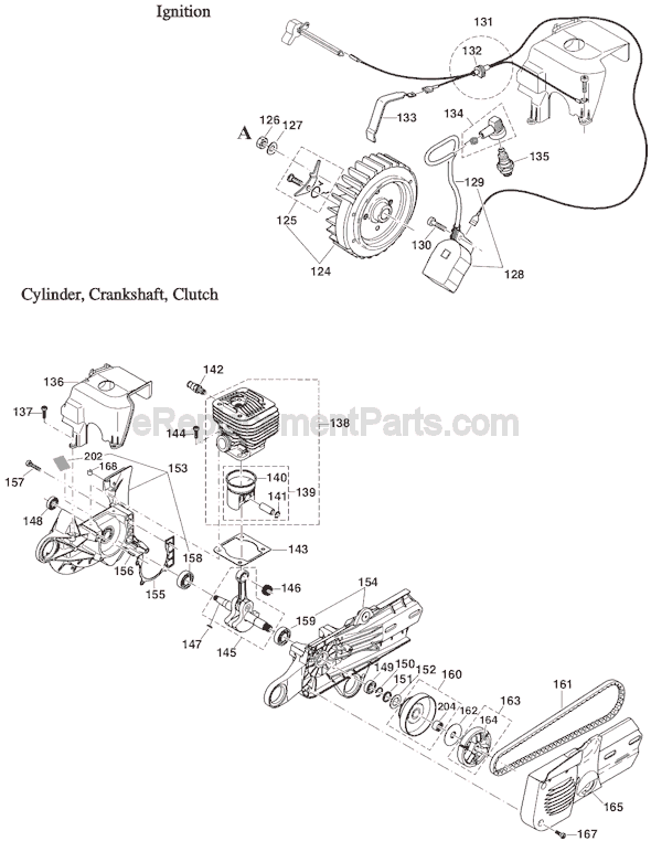 Page D Diagram and Parts List for DPC7311  Makita Concrete Saw