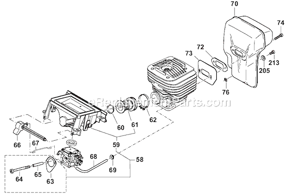 Page C Diagram and Parts List for DPC7321  Makita Concrete Saw