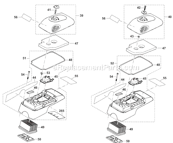 Page D Diagram and Parts List for DPC7321  Makita Concrete Saw