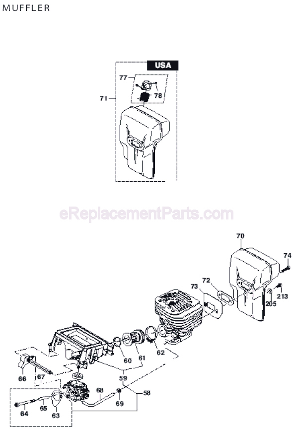 Page C Diagram and Parts List for DPC8112  Makita Concrete Saw