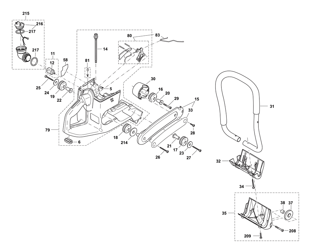 Page 8 Diagram and Parts List for EK7301X1  Makita Saw