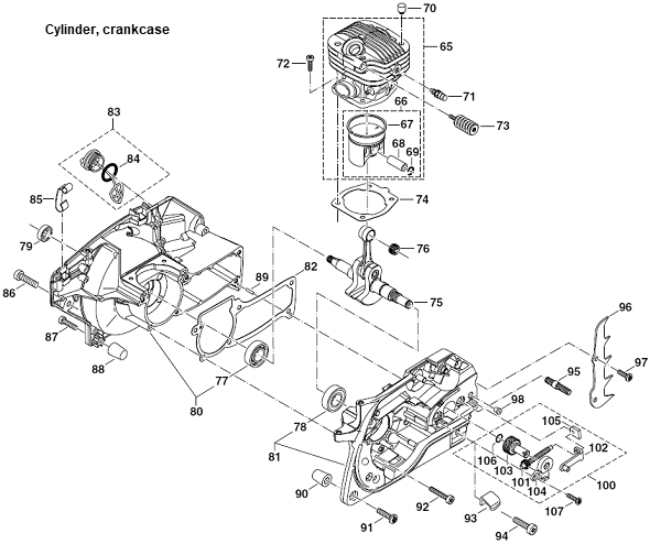 Diagram 3 Diagram and Parts List for DCS5001H  Makita Chainsaw