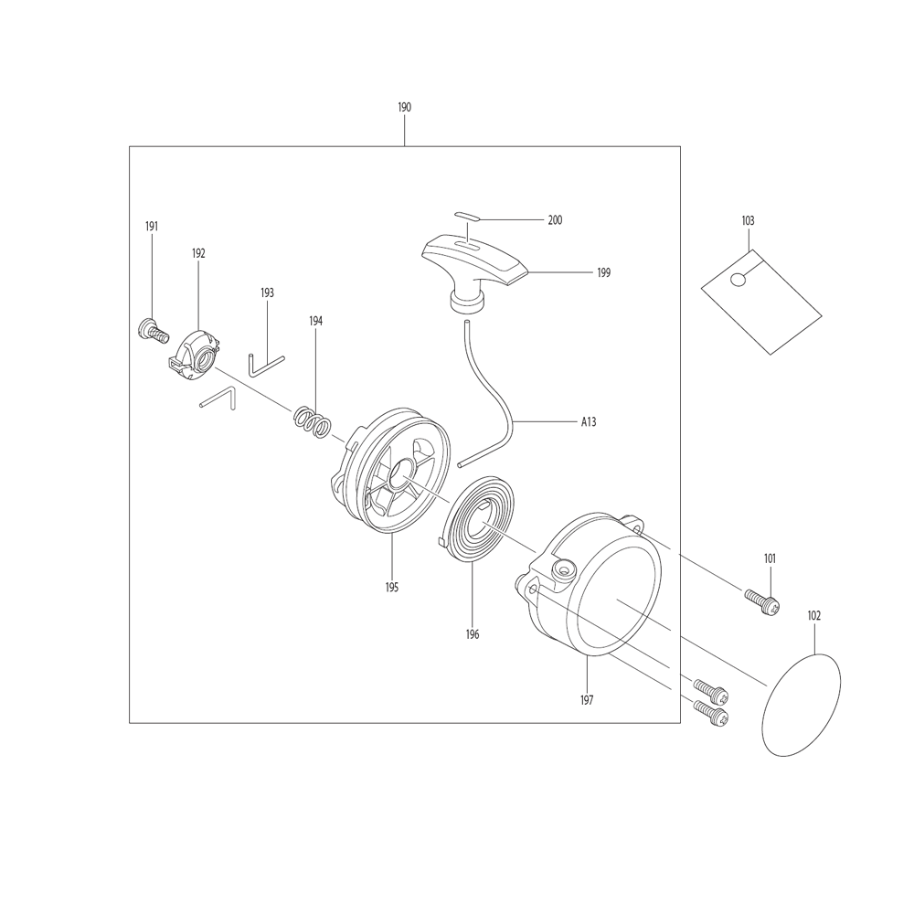 Page 5 Diagram and Parts List for EB7650TH Type 1 Makita Leaf Blower / Vacuum
