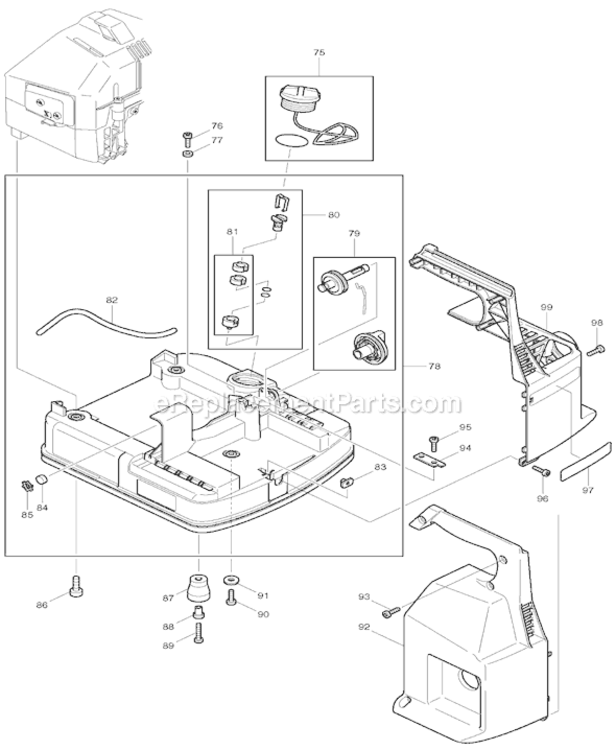 Page D Diagram and Parts List for EHW120  Makita Pressure Washer