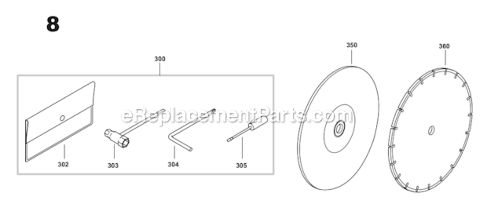 Page F Diagram and Parts List for EK6101  Makita Circular Saw
