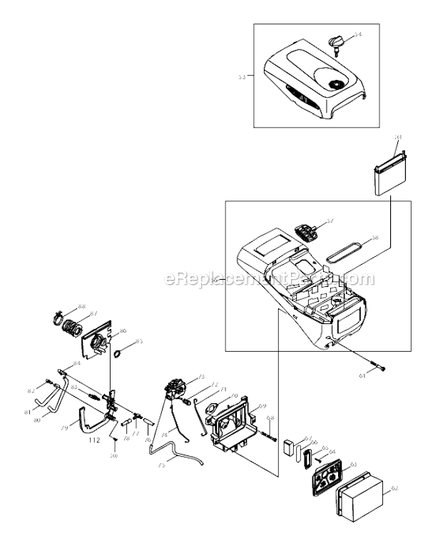 Page B Diagram and Parts List for EK7651H  Makita Chop Saw
