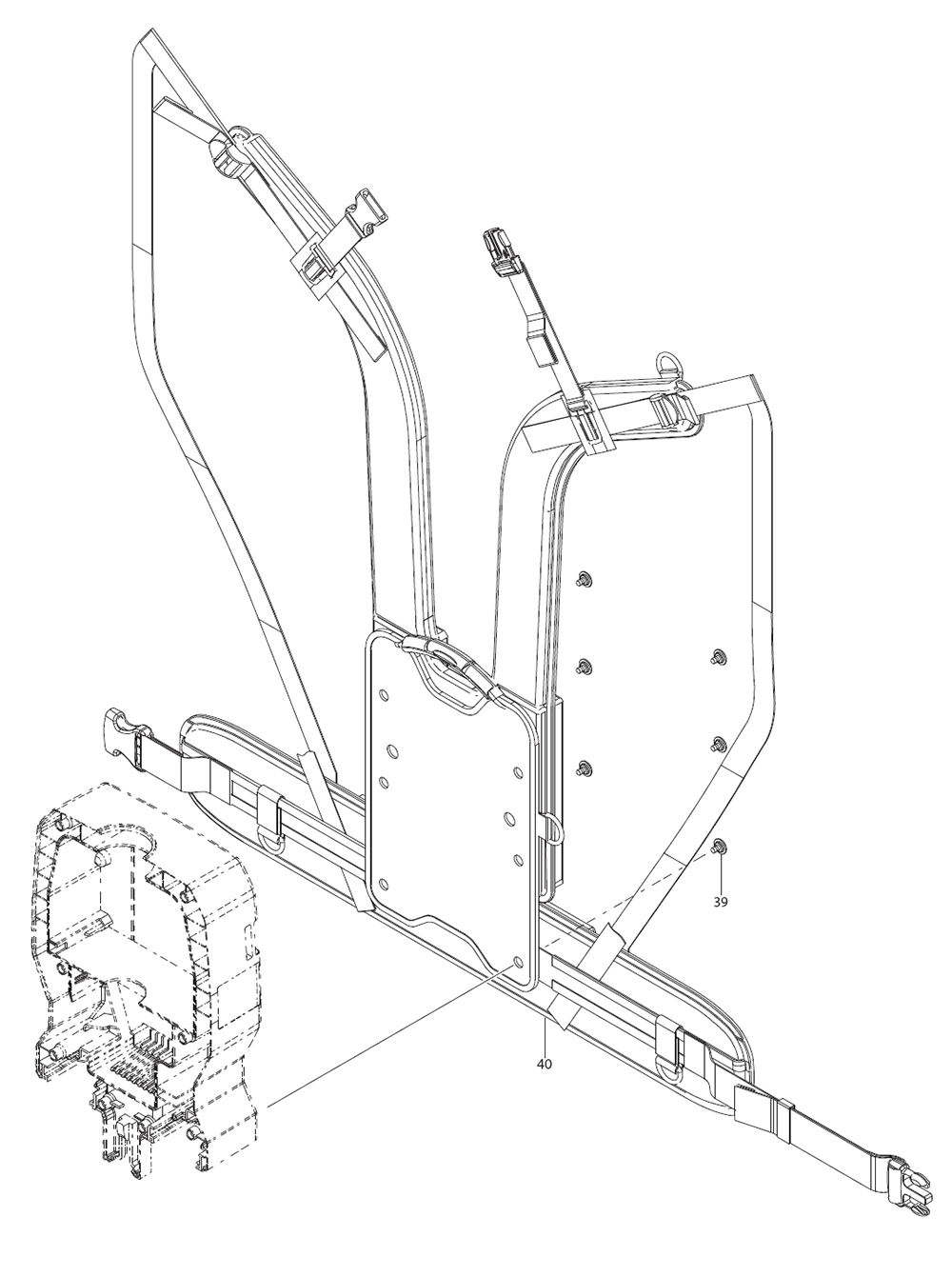 Fig-1 Diagram and Parts List for XCV10PTX  Makita Dust Collector