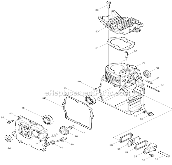 Page B Diagram and Parts List for EW300TR  Makita Water Pump