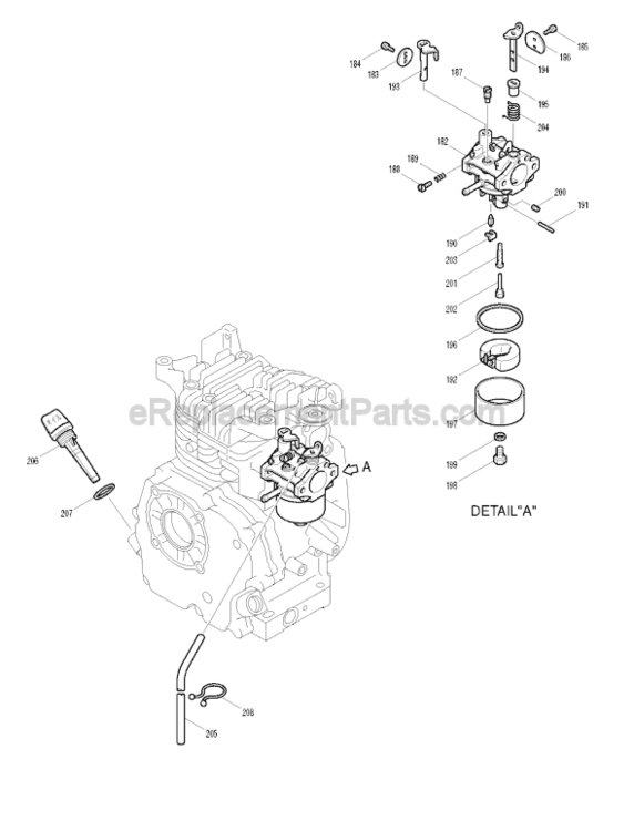 Page J Diagram and Parts List for G1300R  Makita Generator