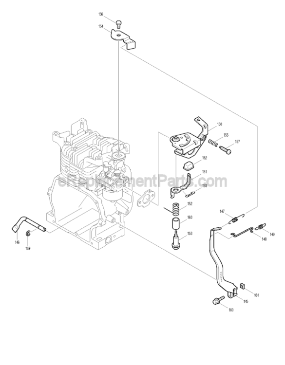 Page H Diagram and Parts List for G1300R  Makita Generator
