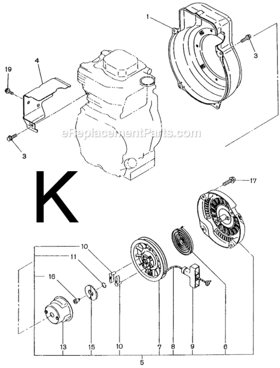 Page G Diagram and Parts List for G2800R  Makita Generator