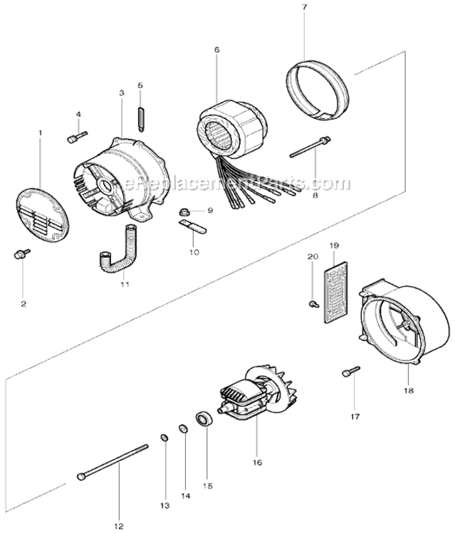 Page A Diagram and Parts List for G3510R  Makita Generator