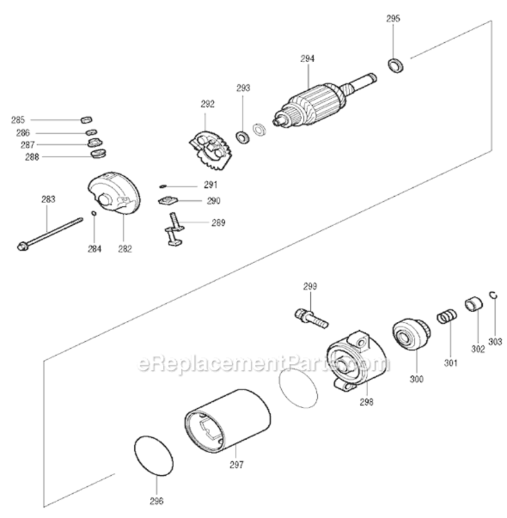 Page F Diagram and Parts List for G3511R  Makita Generator