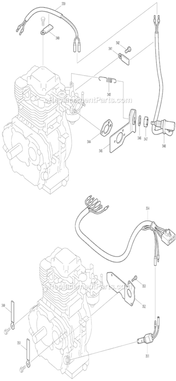 Page J Diagram and Parts List for G4101R  Makita Generator