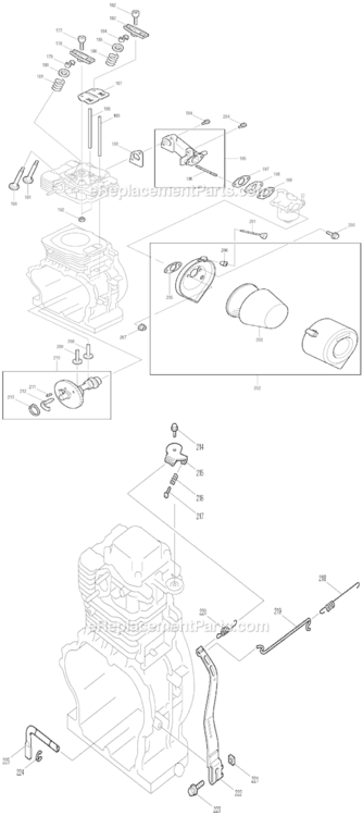 Page G Diagram and Parts List for G4101R  Makita Generator