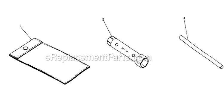 Tool Kit Diagram and Parts List for G5500R  Makita Generator