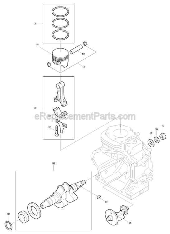 Page G Diagram and Parts List for G6100R  Makita Generator