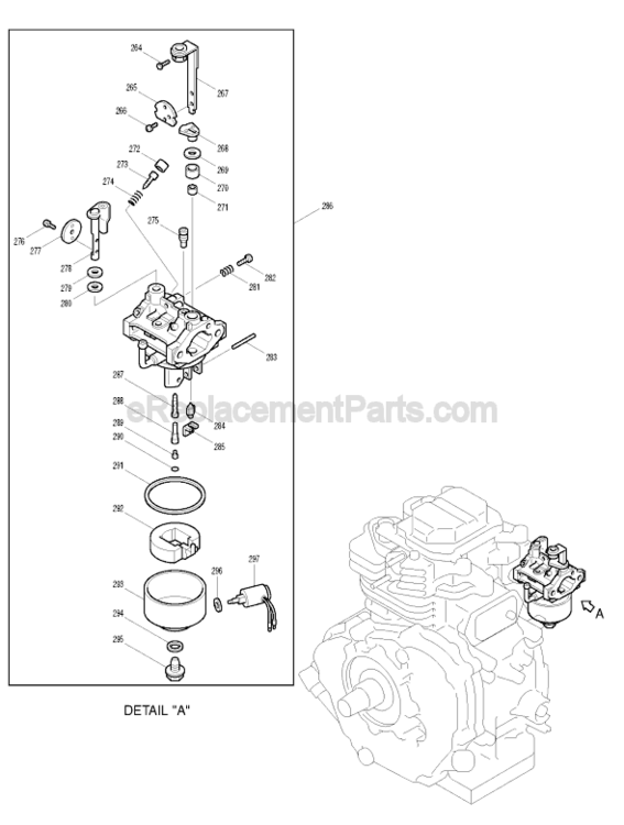 Page K Diagram and Parts List for G6101R  Makita Generator