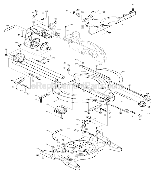 Page B Diagram and Parts List for LS1214L  Makita Miter Saw