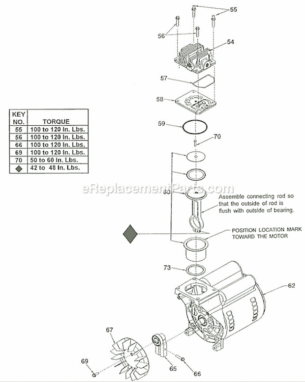 Page B Diagram and Parts List for MAC2200  Makita Compressor