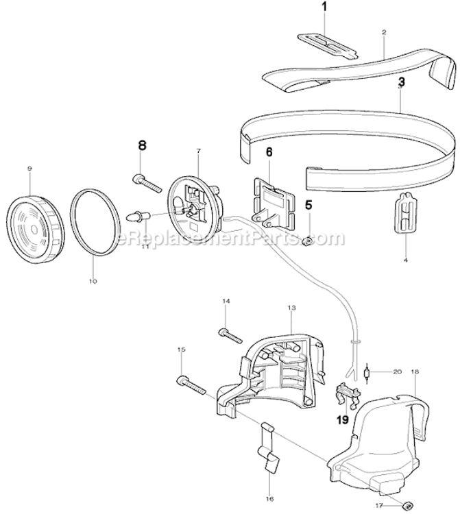 Page A Diagram and Parts List for ML121  Makita Worklight & Flashlight