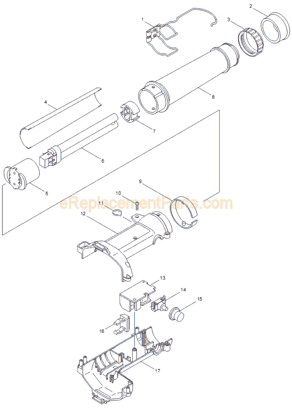 Page A Diagram and Parts List for ML143  Makita Worklight & Flashlight
