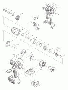 Part Location Diagram of 810H96-9 Makita Caution Label