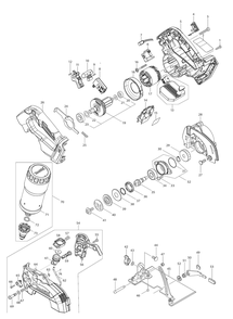 Fig-0 Diagram and Parts List for XCC01Z  Makita Concrete Saw
