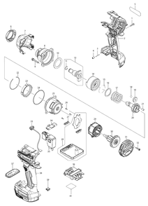 Part Location Diagram of 327572-3 Makita Hammer, Xwt15