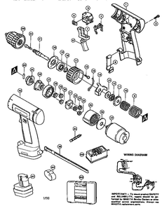 Cordless Driver Drill Diagram and Parts List for 6221DW  Makita Drill