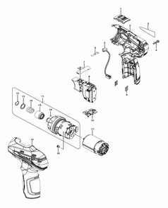 Page 1 Diagram and Parts List for FD01ZW  Makita Drill
