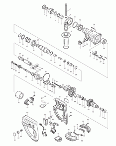 Page 1 Diagram and Parts List for XRH03T  Makita Hammer