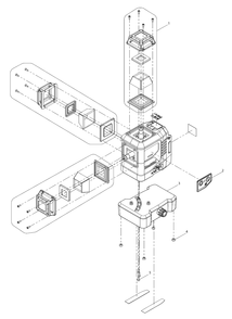 Fig-0 Diagram and Parts List for SK700D  Makita Laser Level