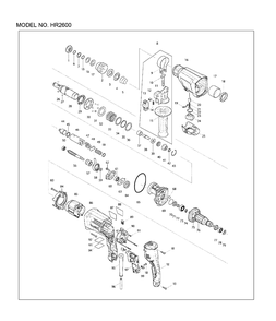 Part Location Diagram of 122878-2 Makita Grip Assembly