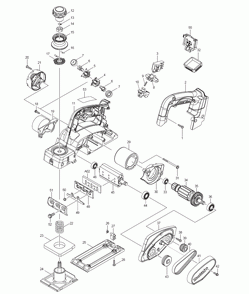 Page 1 Diagram and Parts List for LXPK01  Makita Planer Jointer