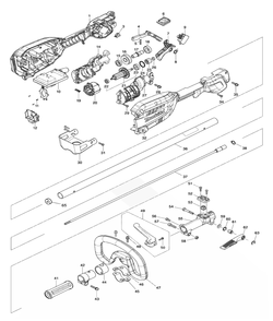 Fig-0 Diagram and Parts List for XUX02SM1X3  Makita Trimmer