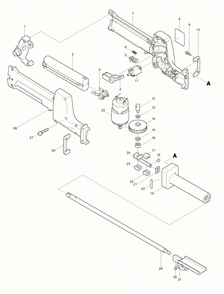 Page 1 Diagram and Parts List for 4399DW  Makita Saw