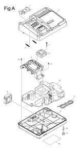 Fig-2 Diagram and Parts List for GRH05M1  Makita Hammer Drill
