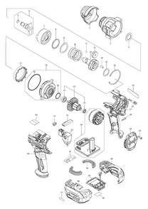 Fig-0 Diagram and Parts List for GWT07Z  Makita Wrench