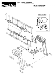 Part Location Diagram of A00182-5 Makita Case Latch Medium