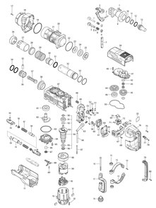 Fig-0 Diagram and Parts List for HM1512  Makita Demolition Hammer