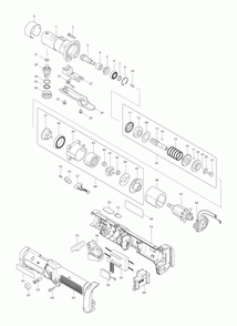 Page 1 Diagram and Parts List for BFL082FZ  Makita Drill