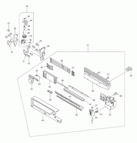 Part Location Diagram of 232365-4 Makita Compression Spring 7, Xtp02