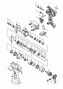 Page 1 Diagram and Parts List for BFT123FZ  Makita Screwdriver