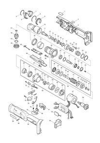 Page 1 Diagram and Parts List for BFL400FZ  Makita Screwdriver