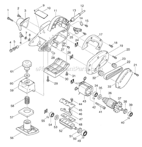 Part Location Diagram of 941151-9 Makita Flat Washer 6