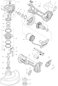 Part Location Diagram of 632P65-6 Makita Terminal Unit, Gag01