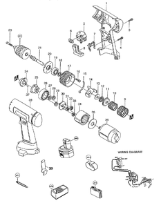 Part Location Diagram of 763083-8 Makita Keyless Chuck Da391d T1