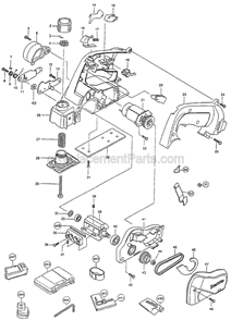 Part Location Diagram of 253807-5 Makita Flat Washer 5